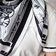 Шелковый платок с ручным подшивом "Балет". Платки. Ginkgo Scarfs (ginkgoscarfs) Шелковые платки  (ginkgoscarfs). Ярмарка Мастеров.  Фото №5