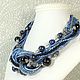 Sleepy Berry Necklace made of beads and natural stones, blue, black. Necklace. ms. Decorator. My Livemaster. Фото №6