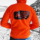 Orange hoodie, bright men's hoodie with zipper. Sweatshirts for men. Lara (EnigmaStyle). Online shopping on My Livemaster.  Фото №2