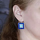 Handmade earrings with natural stones. Earrings. ARIEL - MOSAIC. Online shopping on My Livemaster.  Фото №2