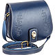 Handmade leather bag 'Juliet' (blue), Classic Bag, St. Petersburg,  Фото №1