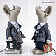 Order Mouse "Boss", rag toys, gift to the boss. CountryKids - doll with a soul. Livemaster. . Tilda Toys Фото №3