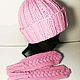 Dry rose hat and mittens. Headwear Sets. Mother's hands (gollubval). Online shopping on My Livemaster.  Фото №2