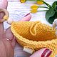 Вязаная желтая сумочка для телефона на плечо чехол для телефона на шею. Сумка через плечо. Яркие вязаные сумочки для телефона. Ярмарка Мастеров.  Фото №4