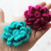 Цветы и флористика handmade. Livemaster - original item Flowers crochet 2 PCs. Flowers for garment decoration, interior. Handmade.