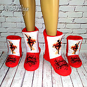 Обувь ручной работы handmade. Livemaster - original item Warm-up boots for dancing and gymnastics. Handmade.