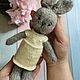 Зайка вязаная спицами в платье с вышивкой. Амигуруми куклы и игрушки. Мария Попова. Ярмарка Мастеров.  Фото №5