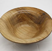 Декоративная тарелка из карагача.Тарелка из натурального дерева