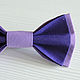 Бабочка галстук фиолетово-сиреневая, хлопок. Галстуки. Tarytie. Интернет-магазин Ярмарка Мастеров.  Фото №2