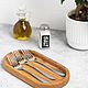 Oval tray made of oak in natural color. Utensils. Foxwoodrus. Online shopping on My Livemaster.  Фото №2