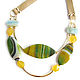 Necklace with onyx and amazonite 'Sparks of heat' yellow, green. Necklace. Irina Moro. My Livemaster. Фото №5