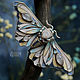 Brooch-pin: ' The moth of the spring wind'. Brooches. House Of The Moon Dew. My Livemaster. Фото №4