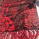 Scarlet roses scarf, silk, Holland. Vintage handkerchiefs. Dutch West - Indian Company. Online shopping on My Livemaster.  Фото №2
