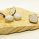 Серьги и кольцо (17.5) с адуляром, лунным камнем. Комплекты украшений. МагазинчиК СельбериЯ. Ярмарка Мастеров.  Фото №12
