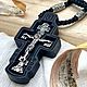 Деревянный крест со вставкой «Николай Чудотворец». Крестик. MisMi jewelry. Ярмарка Мастеров.  Фото №4