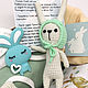 Мятный кролик - Подарочный бокс для младенца, Baby box. Подарки для новорожденных. Кошака~Вышивака. Ярмарка Мастеров.  Фото №4