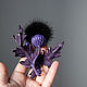 Brooch Thistles made of leather and fur. Brooches. SM Tallya. My Livemaster. Фото №4