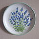 'Blue lavender' decorative Plate in the style of Provence, country. Plates. botanica-m. My Livemaster. Фото №4