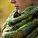 Order Crochet shawl "Green Forest" openwork freeform. asmik (asmik). Livemaster. . Shawls Фото №3