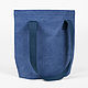 Шоппер / Городская сумка на плечо - цвет синий. Сумка-шоппер. The Nord Side. Интернет-магазин Ярмарка Мастеров.  Фото №2