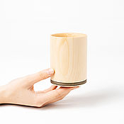 Посуда handmade. Livemaster - original item A glass for drinks made of natural Siberian Cedar wood. C24. Handmade.