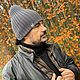 ШАПКА двойная вязаная НОРИС темно-серый /мокрый асфальт, Шапки, Санкт-Петербург,  Фото №1