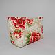 Quilted handmade cosmetic bag Peonies, Beauticians, Moscow,  Фото №1