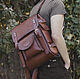 Leather urban backpack 'Classic', Backpacks, Yuzhno-Uralsk,  Фото №1