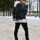 Сумка рюкзак трансформер стеганый из плащевки Rock. Рюкзаки. Марина Чигвинцева. Ярмарка Мастеров.  Фото №5