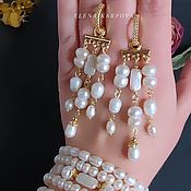 Украшения handmade. Livemaster - original item Copy of Copy of Earrings .   pearls. Handmade.