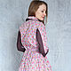 Dress shirt Pugovkina /buttons on a lilac background/, Dresses, Kemerovo,  Фото №1