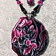 Order Jewelry sets with lacquer miniature Irises. Olesy Losygina. Livemaster. . Jewelry Sets Фото №3