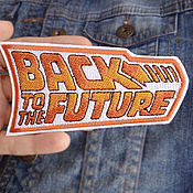 Материалы для творчества handmade. Livemaster - original item Cool Patch on clothes Back to the future. Handmade.
