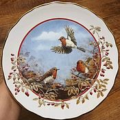 Винтаж: Коллекционная тарелка серии The Baby Owls, Дикие совы. Англия. #5