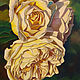 Painting Yellow roses, oil on canvas 40h50, Pictures, Moscow,  Фото №1