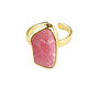 Ring with rhodochrosite, pink ring, ring as a gift 2022. Rings. Irina Moro. My Livemaster. Фото №5