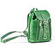 Order Women's leather backpack 'Hummingbird' (green). Russian leather Guild. Livemaster. . Backpacks Фото №3