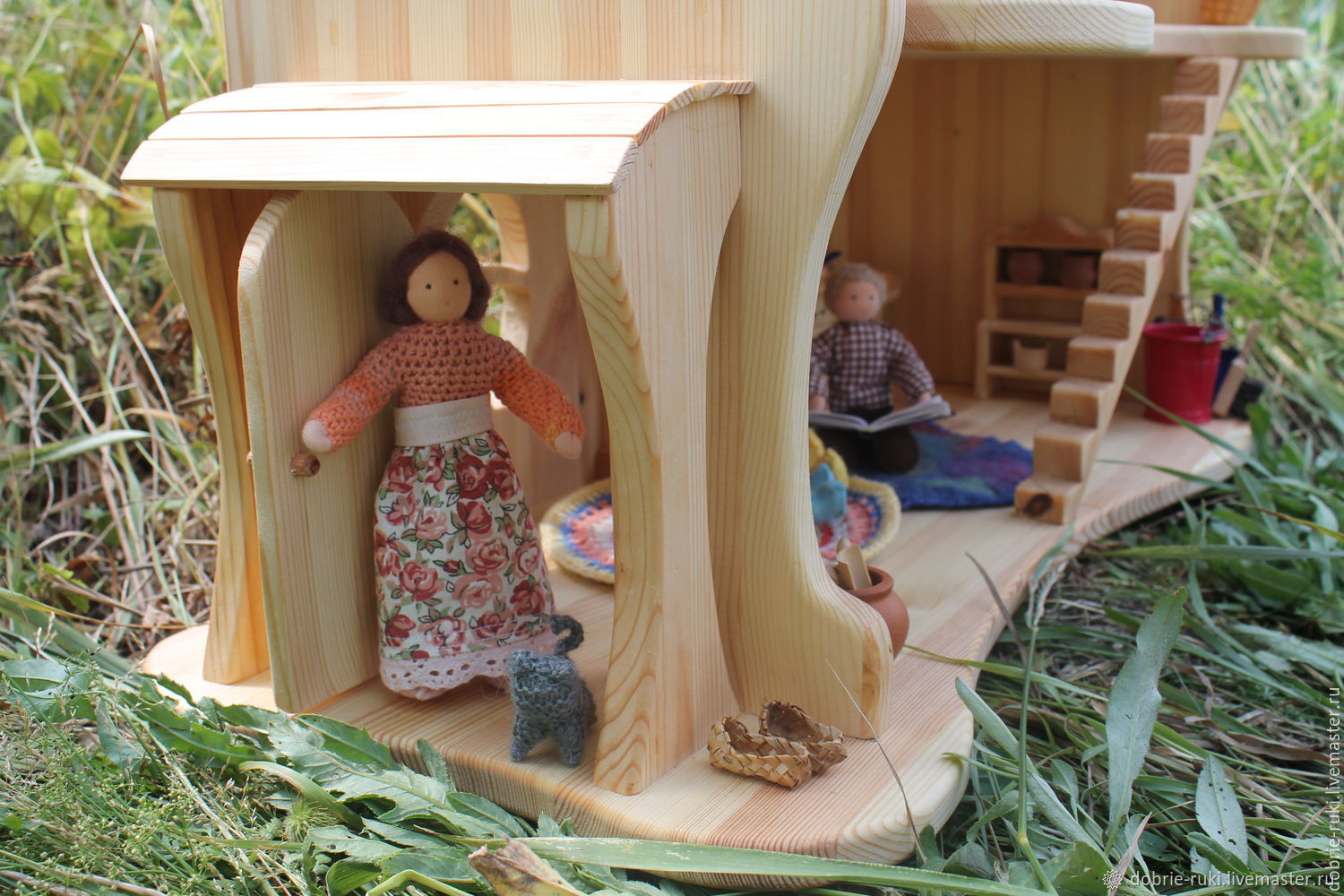 Кукольный домик трехэтажный – заказать на Ярмарке Мастеров – 9RAW7RU ...