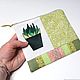Заказать Сумка косметичка на молнии Кактус пэчворк Подарок свекрови. Personalized gifts Bags & backpacks (bobrovajahatka). Ярмарка Мастеров. . Косметички Фото №3