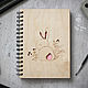 A gift for the New Year Wooden notebook Rabbit, Christmas gifts, Moscow,  Фото №1