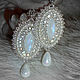 Серьги с адуляром "Moonlight". Серьги классические. Мария Кардакова Jewelry with Soul. Интернет-магазин Ярмарка Мастеров.  Фото №2