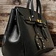 Заказать Сумка кожаная по лекалам Birkin 35. Мастерская аксессуаров «LINDA». Ярмарка Мастеров. . Классическая сумка Фото №3
