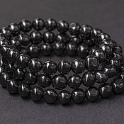 Украшения handmade. Livemaster - original item Bracelet made of natural shungite round beads elegantly matched. Handmade.