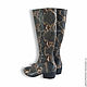 Boots made from Python DEVOURI. High Boots. Exotic Workshop Python Fashion. Online shopping on My Livemaster.  Фото №2