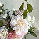 Букет цветов в вазе "Нюд”. Композиции. VIVA-FLORA от Оксаны Миткевич. Интернет-магазин Ярмарка Мастеров.  Фото №2