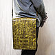 Мужская кожаная сумка А4 кожа под крокодила. Мужская сумка. Leven Leather. Интернет-магазин Ярмарка Мастеров.  Фото №2