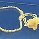 Necklace with Magnolia. Ivory. Vintage necklace. kostorez (kostorez). Online shopping on My Livemaster.  Фото №2