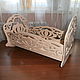 Doll cradle 196.Blank for decoupage and painting.
