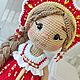 Кукла вязаная в народном костюме, кукла Василиса. Амигуруми куклы и игрушки. Кукольная мастерская Татьяны Шадура. Ярмарка Мастеров.  Фото №6