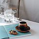 A couple of tea series of 'Meringue' made of Cedar (mug and saucer) NC26, Mugs and cups, Novokuznetsk,  Фото №1
